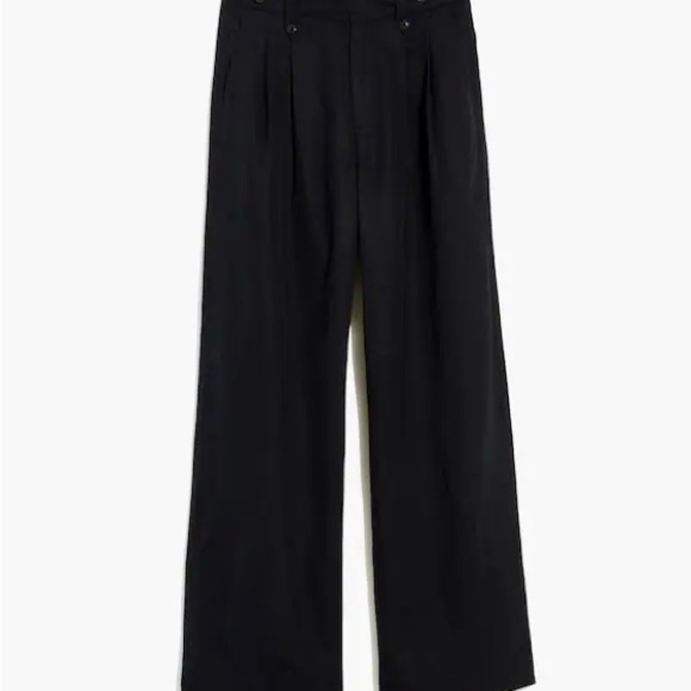 Madewell Black Harlow Wide Leg Pants